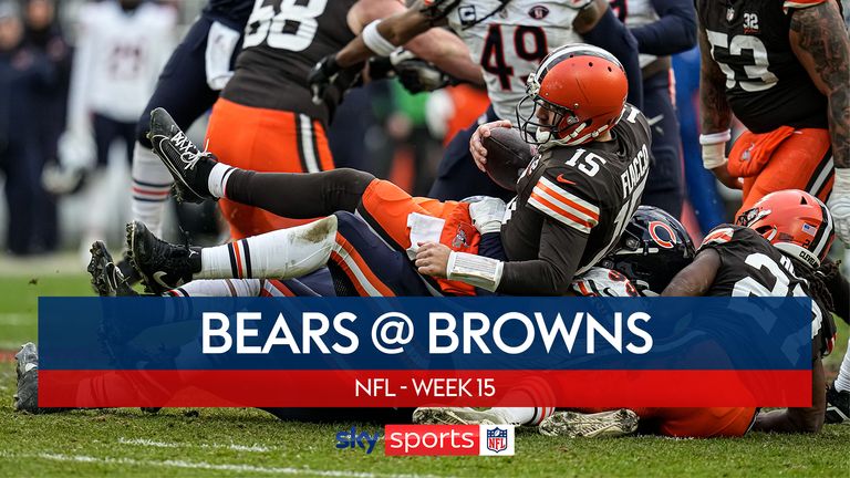 Highlights of the Cleveland Browns against the Chicago Bears in Week 15 of the NFL season