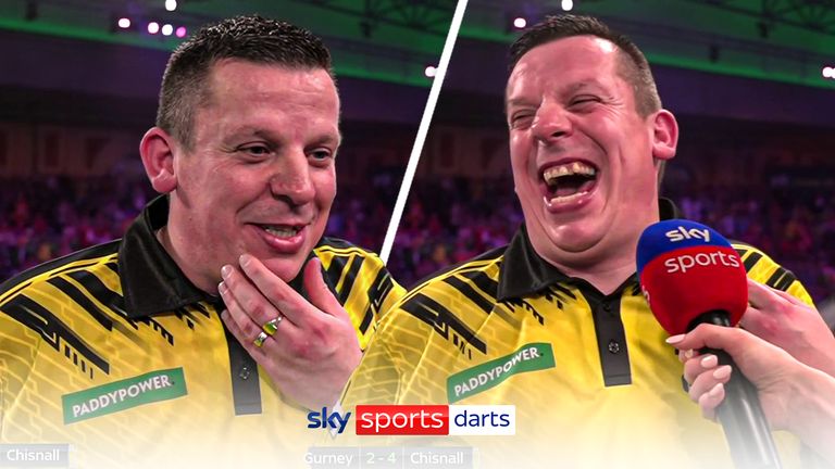 Chisnall says that he hasn't had any practise for months because he's been getting his front room redecorated