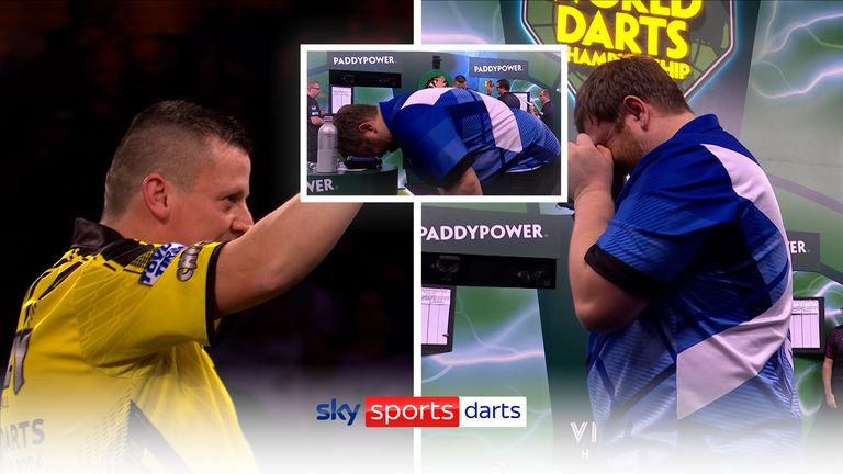 Cameron Menzies couldn't hide his emotion after losing to Dave Chisnall and exiting the World Darts Championship in the second round
