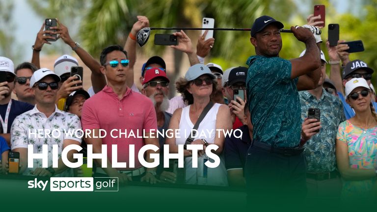 Highlights from day two of the Hero World Challenge at the Albany Golf Club in the Bahamas.
