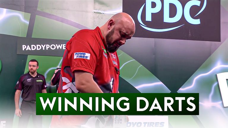 Jamie Hughes let out all his emotions after his first ever victory  on the Ally Pally stage