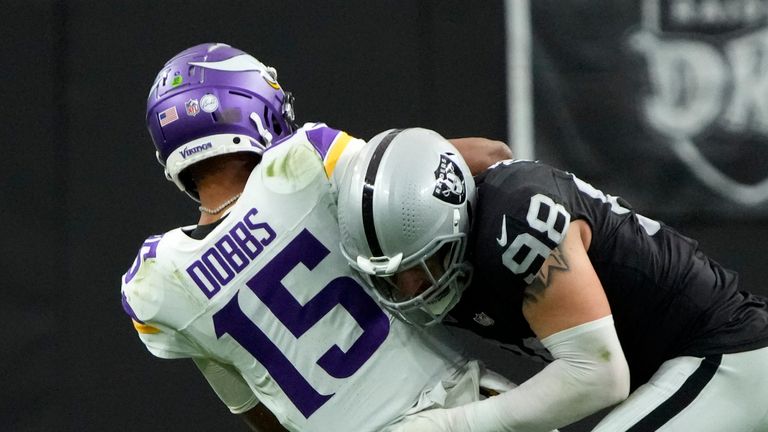 The Minnesota Vikings beat the Las Vegas Raiders 3-0 on Sunday in one of the lowest-scoring NFL games ever