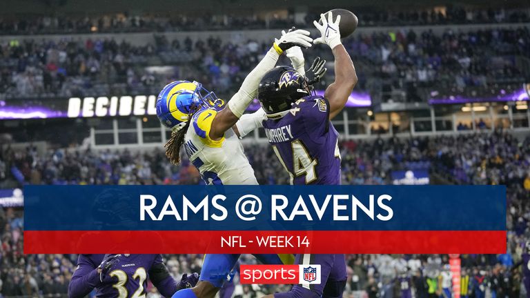 Highlights of the Los Angeles Rams clash with the Baltimore Ravens in Week 14 of the NFL