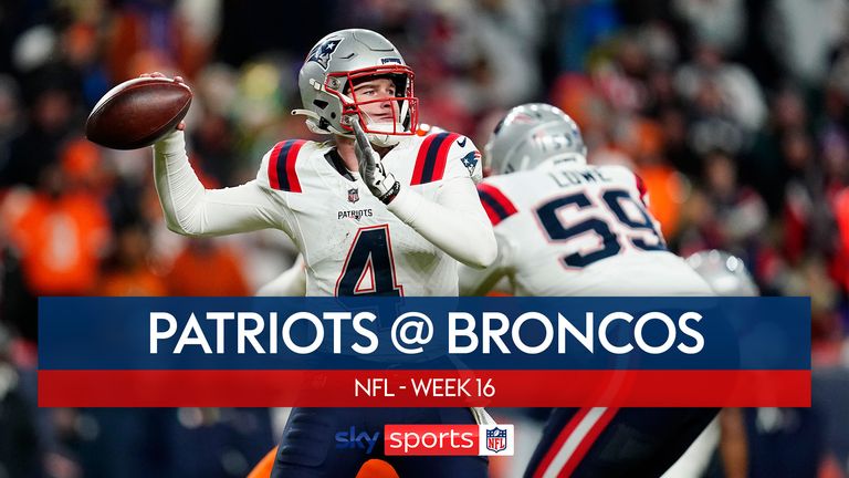 Highlights of the New England Patriots against the Denver Broncos in Week 16 of the NFL season.