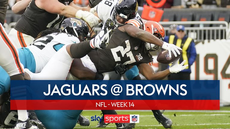 Highlights of the Jacksonville Jaguars clash with the Cleveland Browns in Week 14 of the NFL