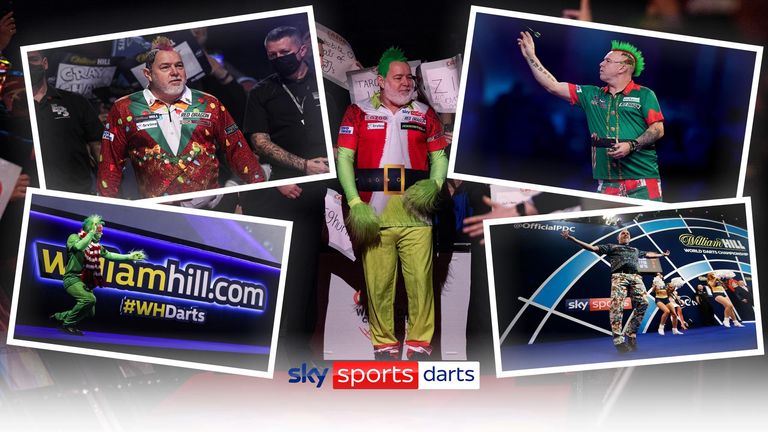 Take a look at some of the Christmas outfits that Peter Wright has treated the Alexandra Palace crowd to over the years