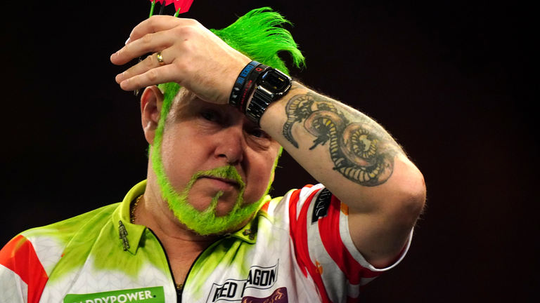 Peter "Snakebite" Wright suffered a shock exit from the World Darts Championship 