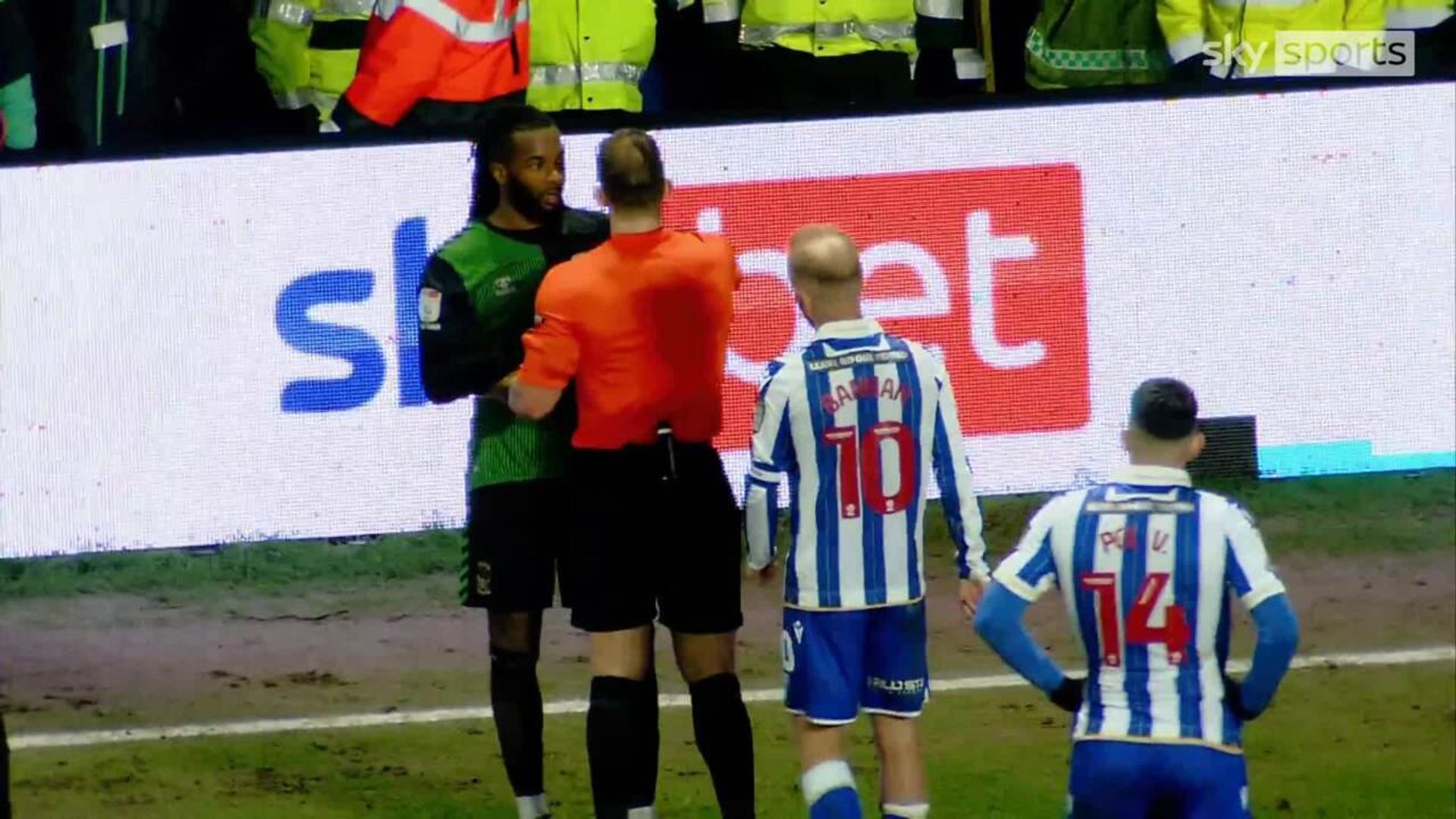 Coventry's Palmer upset by alleged racist gesture from fan