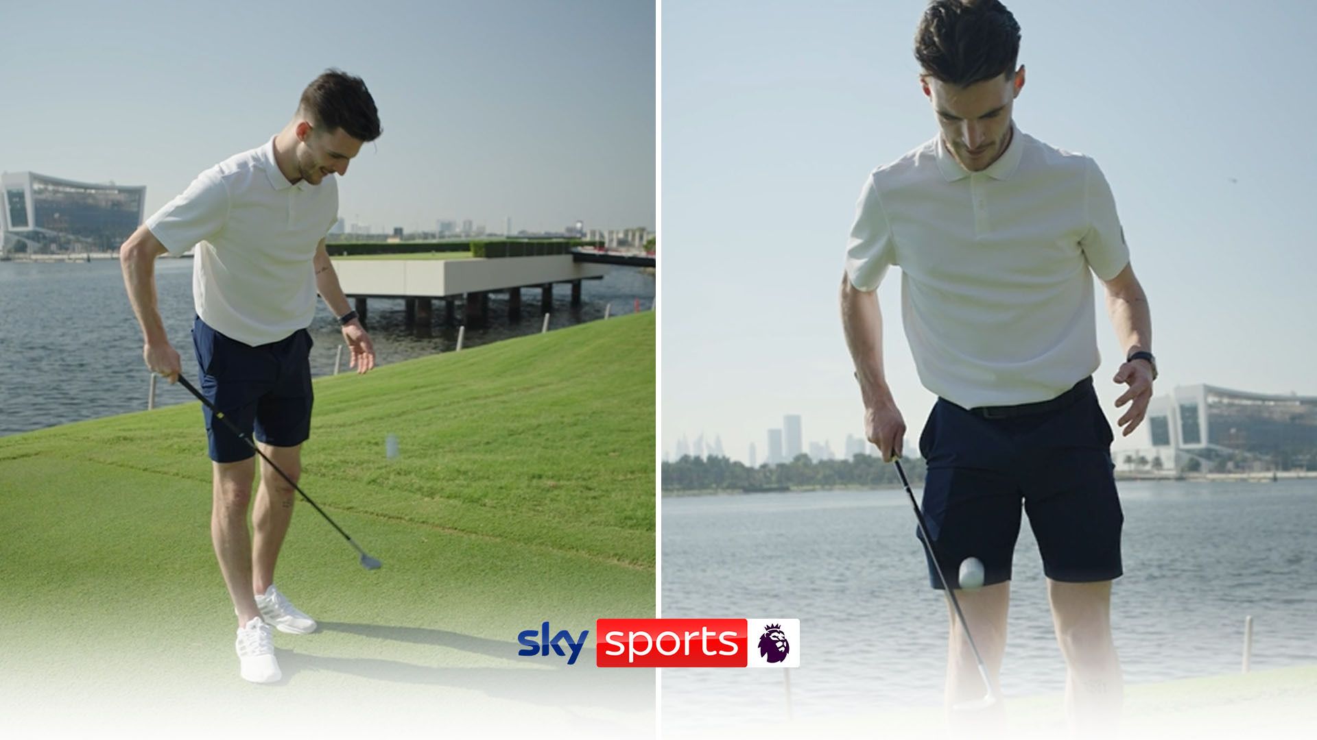 How many golf keepy-uppies can Declan Rice do?