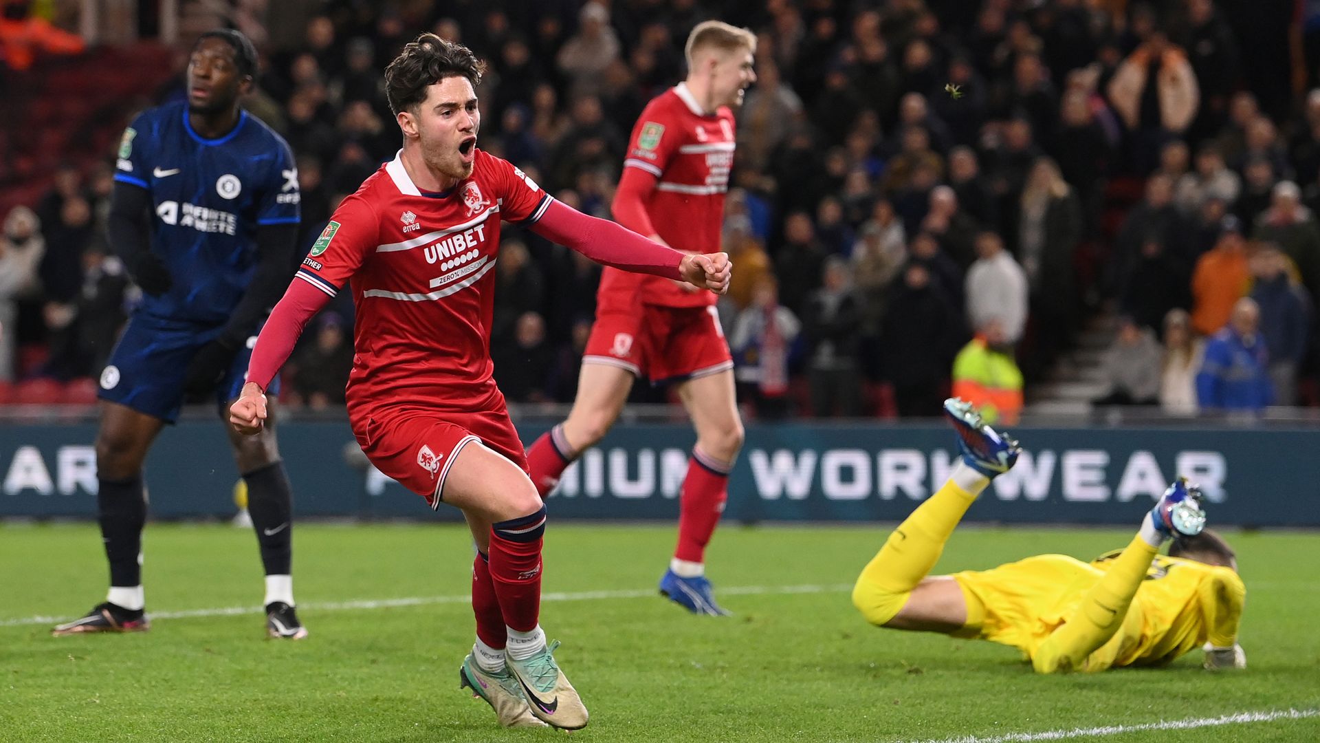 Boro secure first-leg advantage over Chelsea in Carabao semi-final