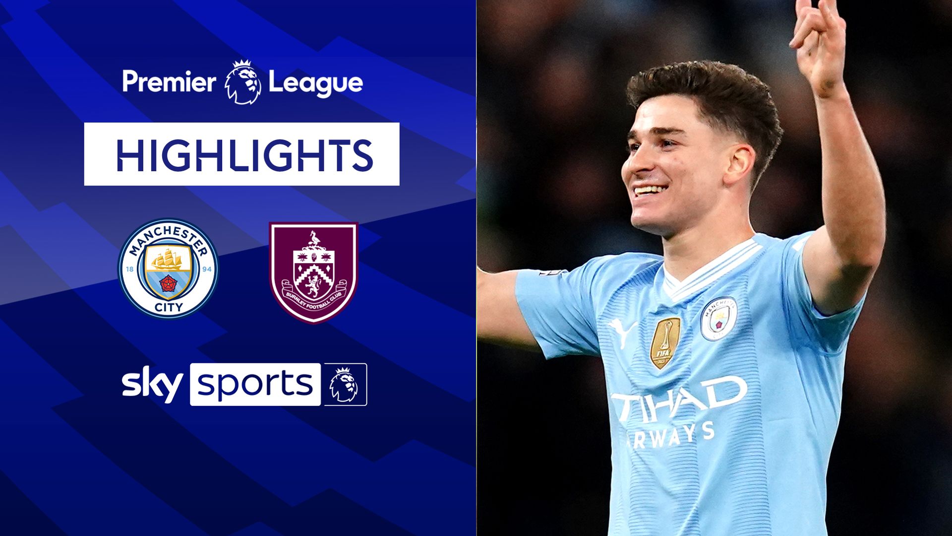 Alvarez birthday double gives Man City win over Burnley