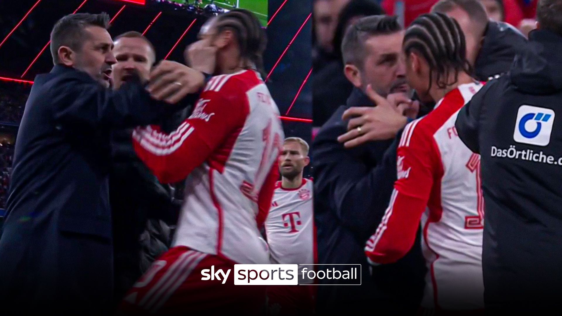 Chaos! Union Berlin manager sent off for CLAWING Sane in the face!