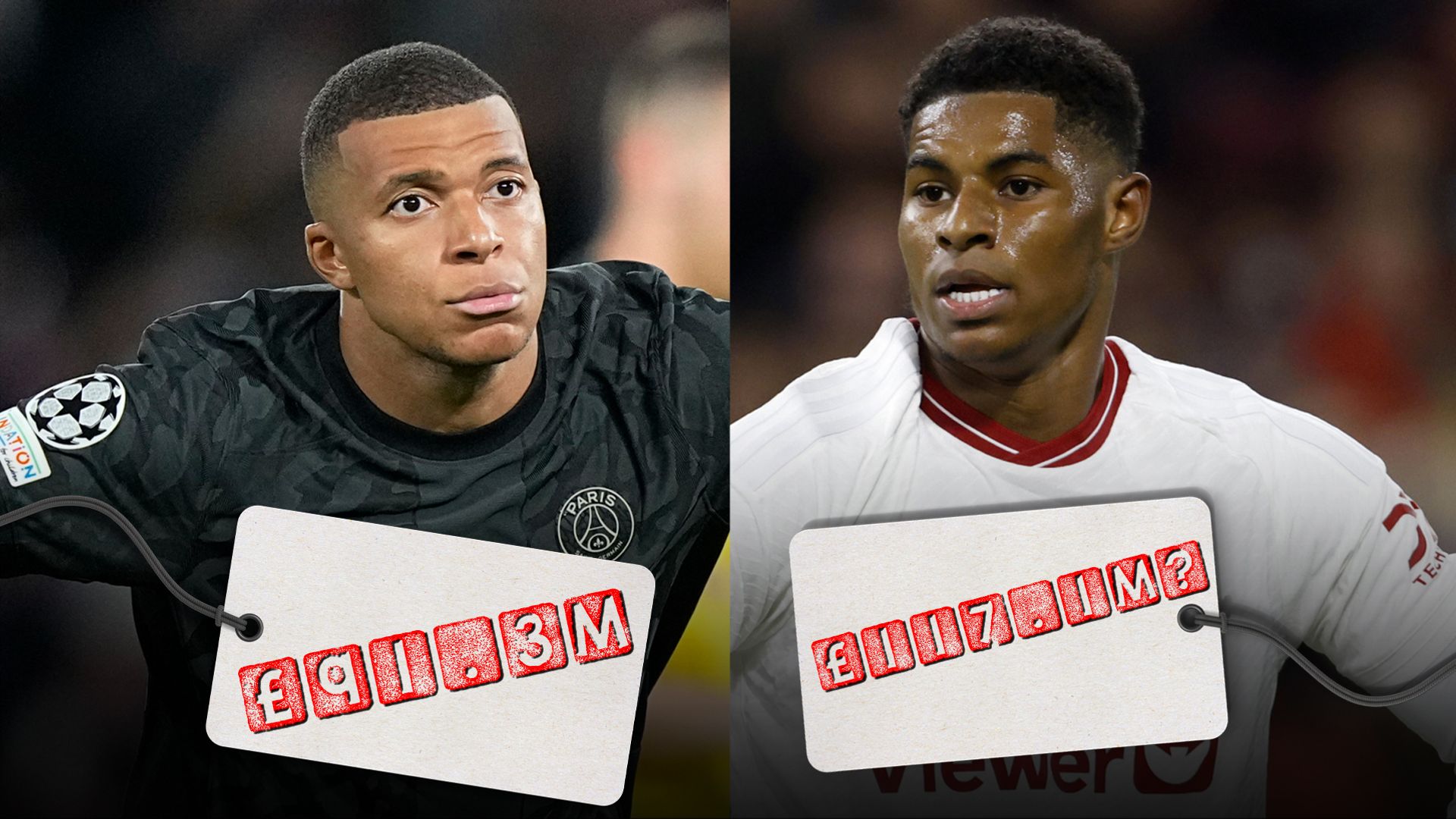 Top 100 global transfer values: Rashford worth more than Mbappe?