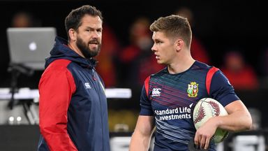 Farrell's son Owen has been in negotiations with French club Racing 92 - a move which would end his England career 