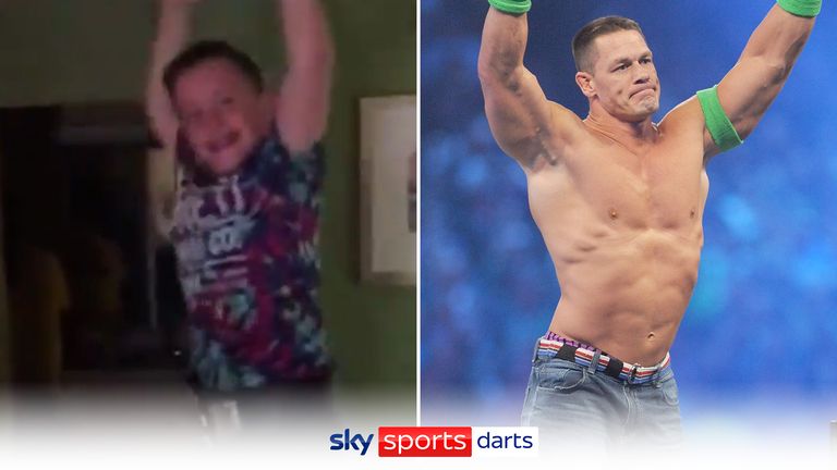 Check out 10-year-old Littler doing his best Cena impression as WWE invited the teenager to an event