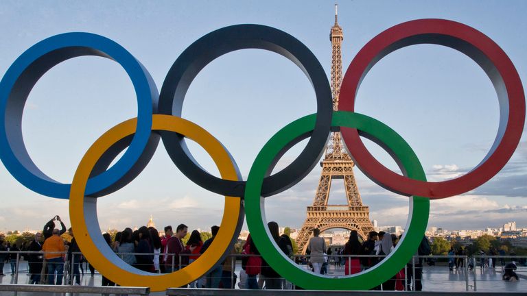The Eiffel Tower has become part of the medals themselves