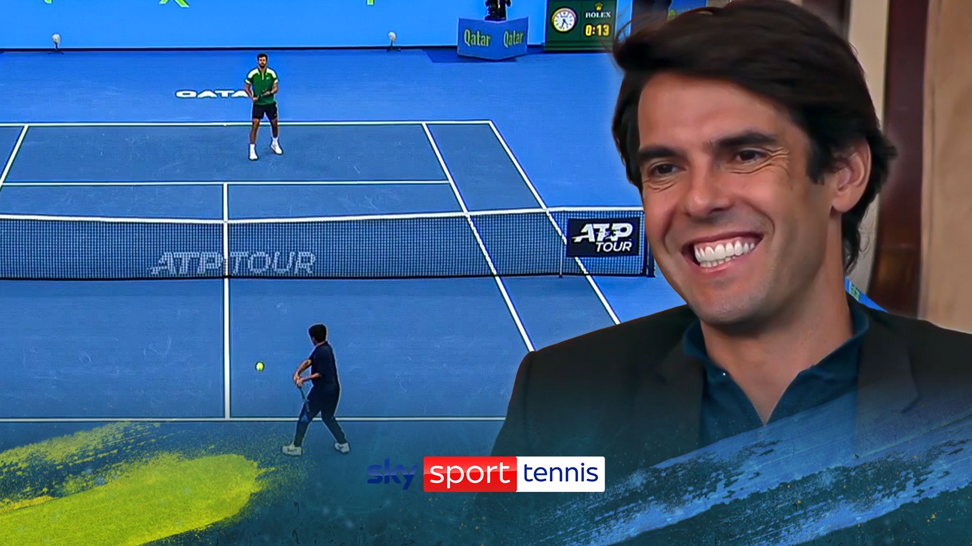 Khachanov creams winner past ball kid with Kaka watching on!