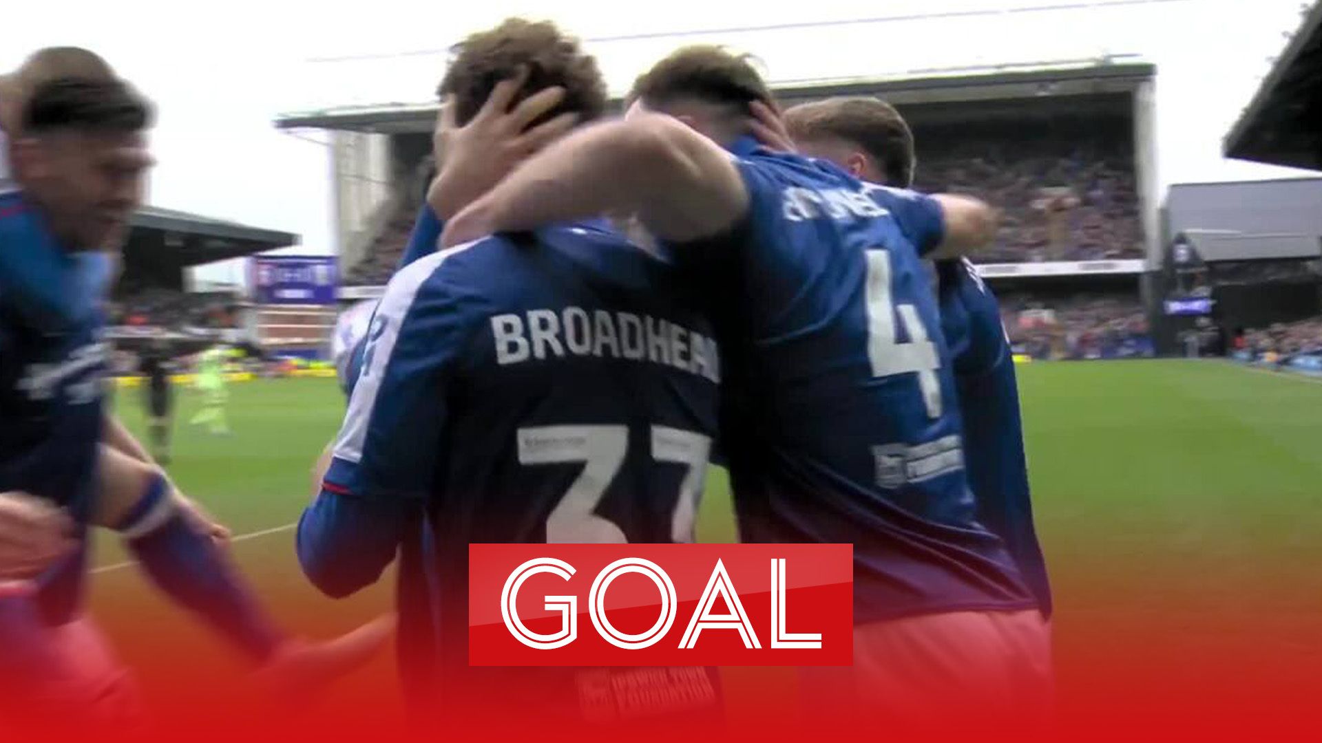 Broadhead volley levels for Ipswich within seconds of restart!