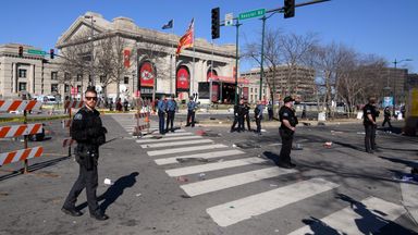 The shooting took place at the end of the Kansas City Chiefs' Super Bowl parade 