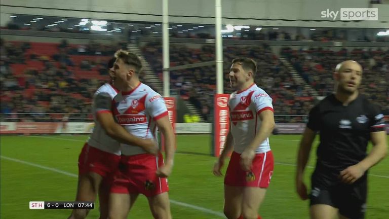 Highlights of the Betfred Super League match between St Helens and London Broncos
