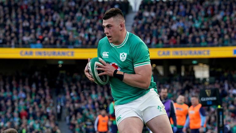Hooker Sheehan finished off a flowing Ireland move for their second try