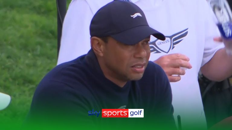 Tiger Woods had to withdraw mid-round from February's Genesis Invitational second round due to illness