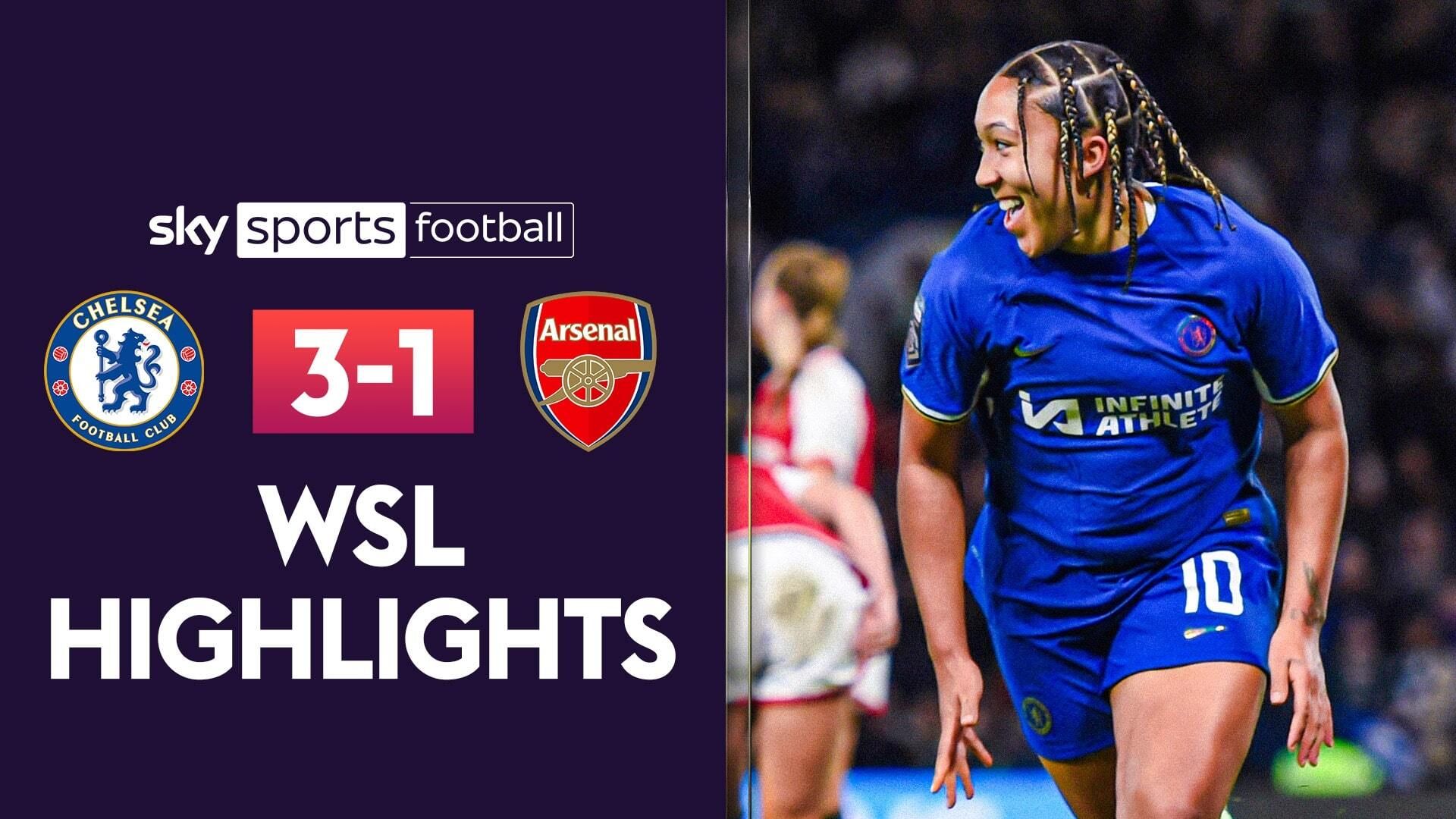 Chelsea 3-1 Arsenal | WSL highlights