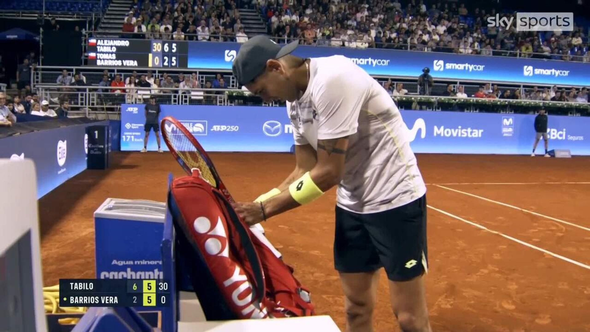 'Can't talk, busy at work!' | Player's phone rings before point!