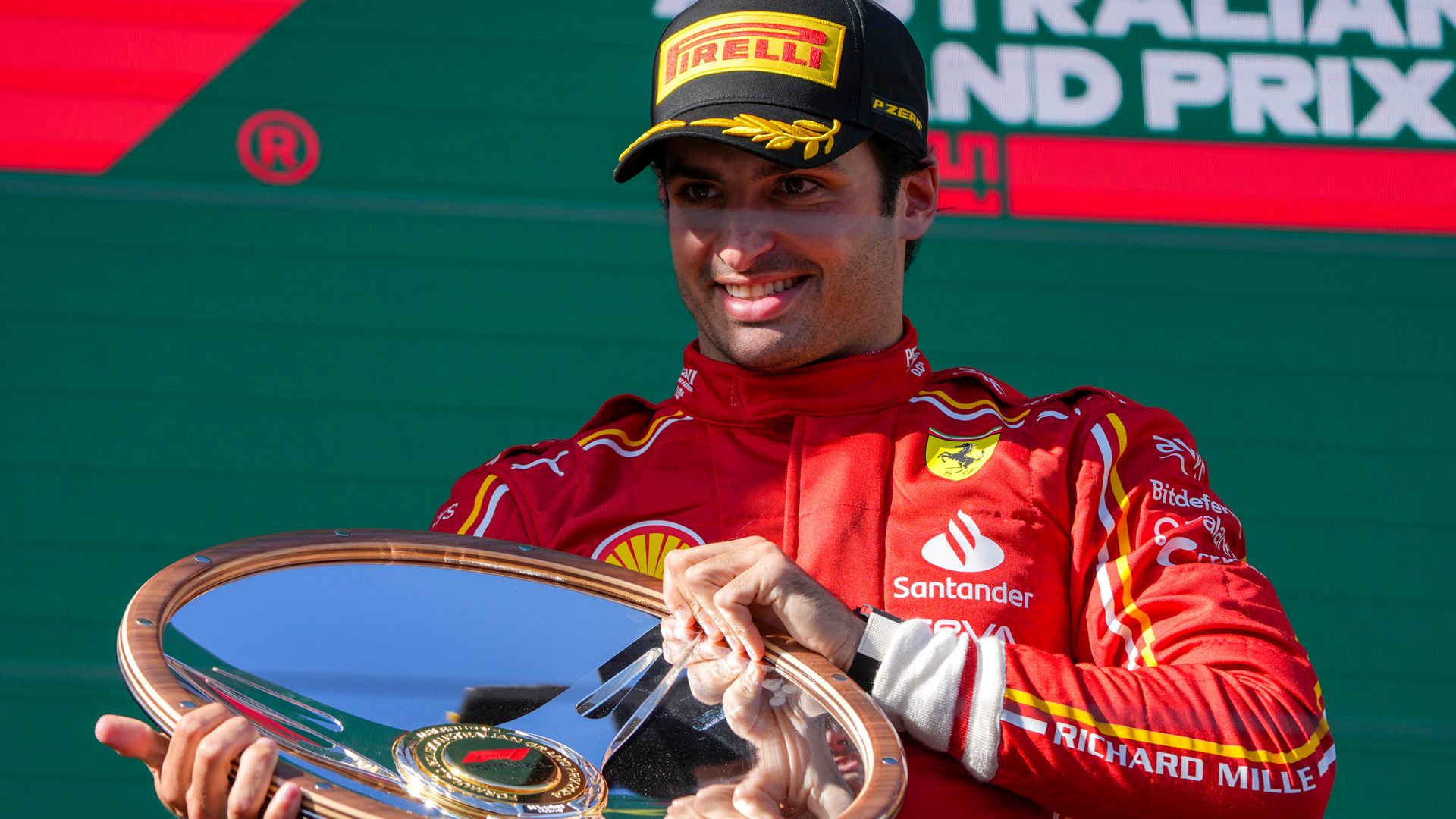 Sainz wins chaotic Australian GP as Verstappen streak ends with retirement