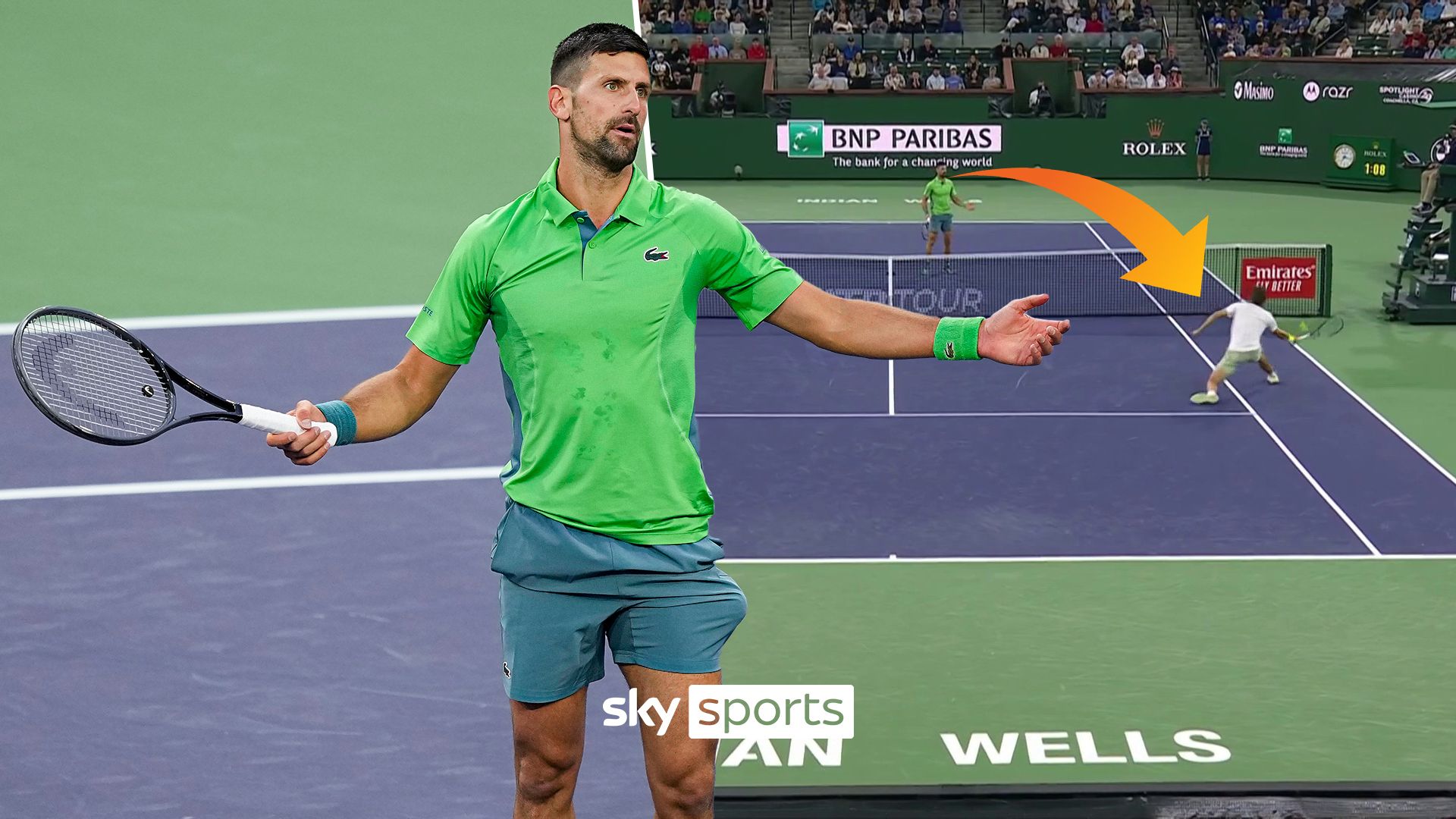 'He stopped' | Djokovic complains at surprise 'in' call