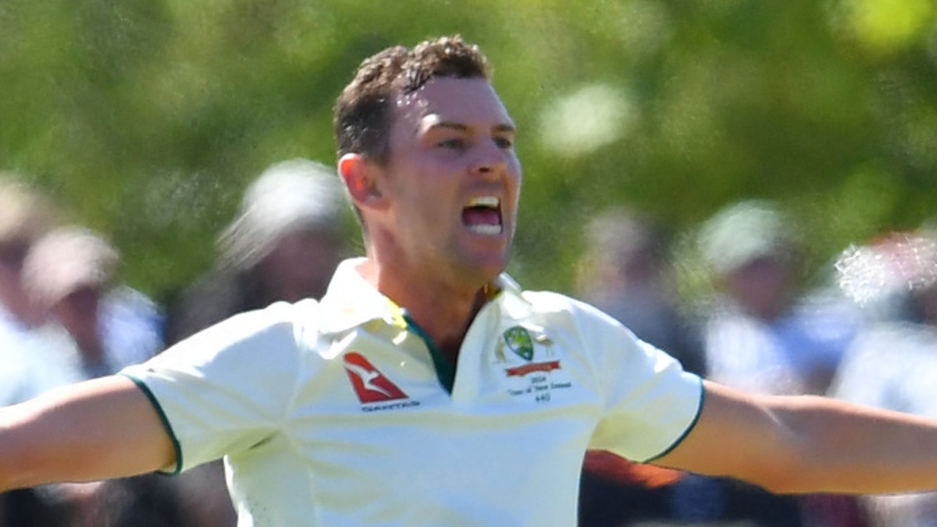 Five-star Hazlewood rips through New Zealand to start second Test