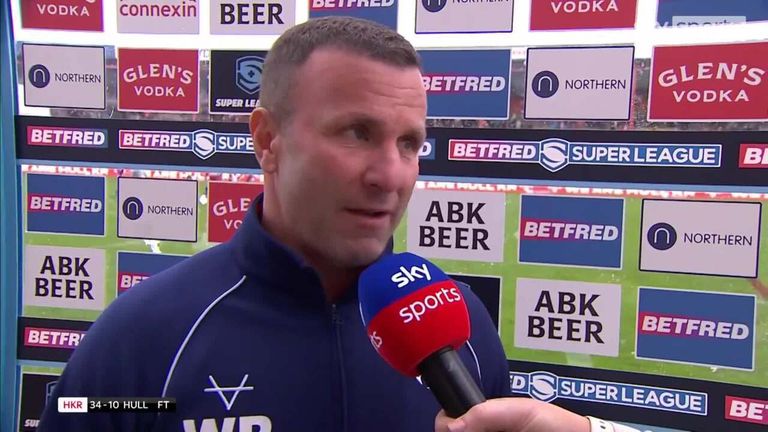 Hull KR coach Willie Peters spoke to Sky Sports after his side trounced neighbours Hull FC 34-10 at home. 