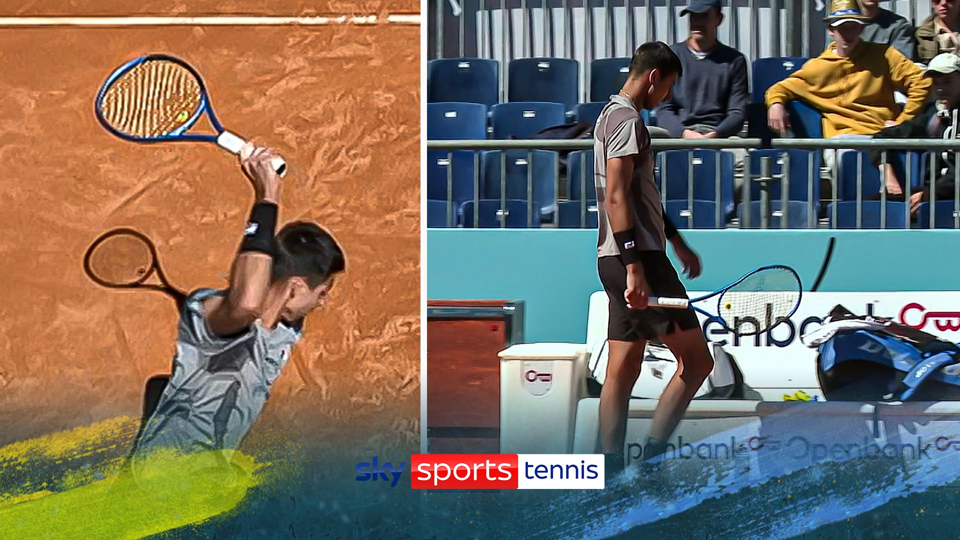 Popyrin slams racket in frustration at Madrid Open