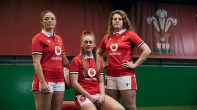 Wales second row Natalia John (left) suffered a concussion in 2021