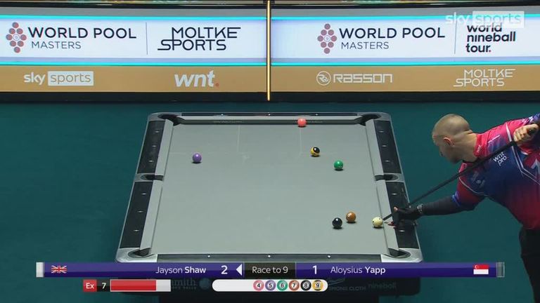 The Scot also made an incredible pot on the pink at the World Pool Masters