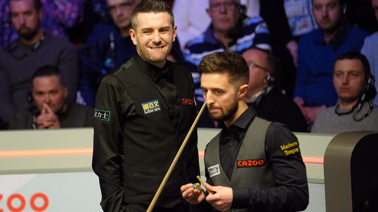 Mark Selby was knocked out of this year's World Snooker Championship by Joe O'Connor (right)