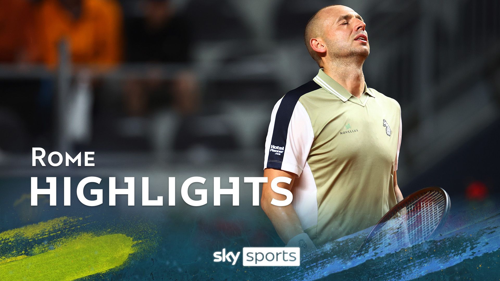 Evans knocked out of Rome in fiery Fognini clash