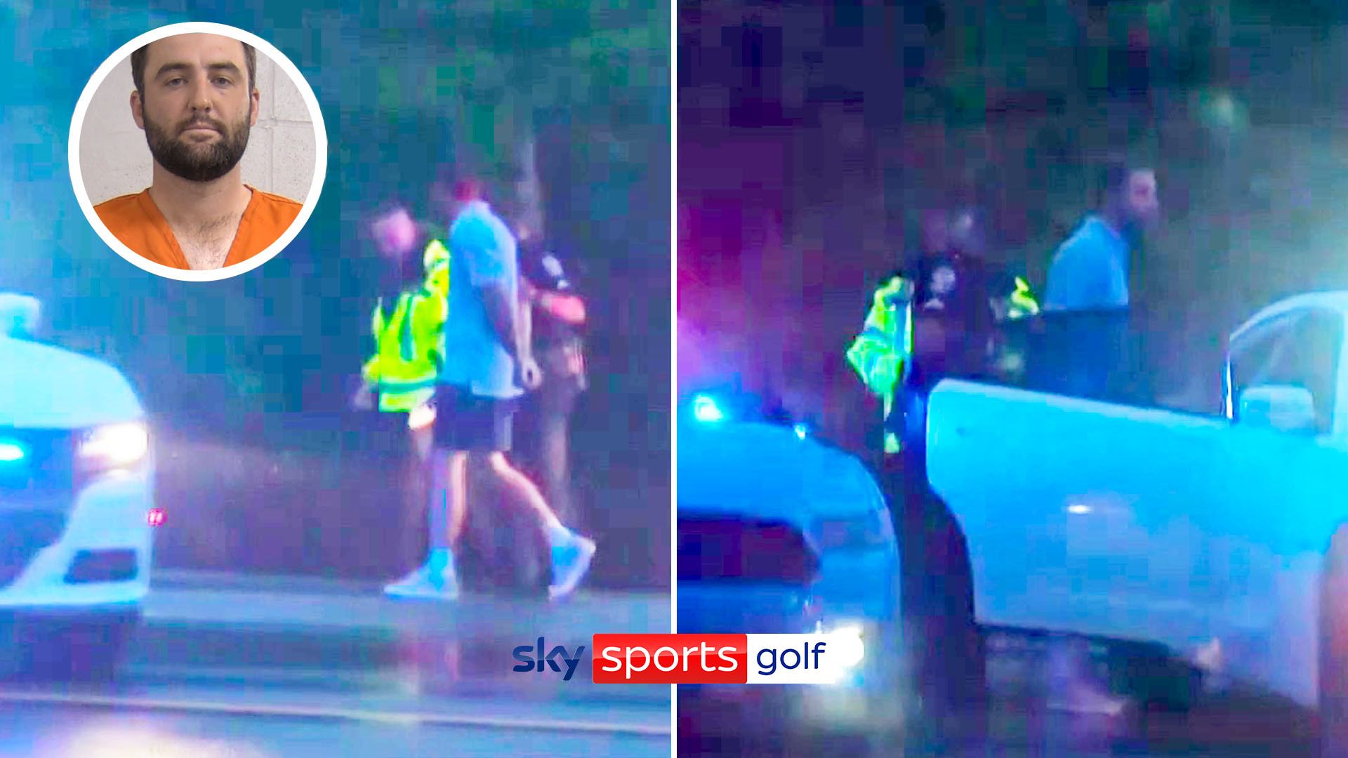 First footage as Scheffler detained by police at Valhalla
