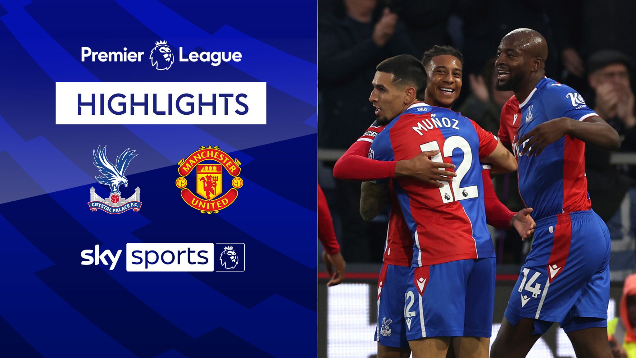 Crystal Palace 4 0 Manchester United Premier League highlights