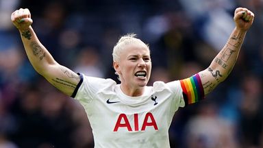 Bethany England will lead Tottenham in their first Women's FA Cup final on Sunday against Man Utd