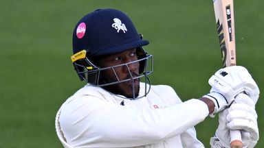 Daniel Bell-Drummond guided his Kent side to a first victory over Lancashire at Old Trafford in 27 years