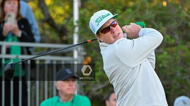Charley Hoffman finished day one of the PGA Tour's Charles Schwab Challenge with a one-shot lead