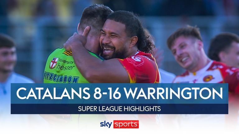 Highlights of the Super League match between Catalans Dragons and Warrington Wolves.