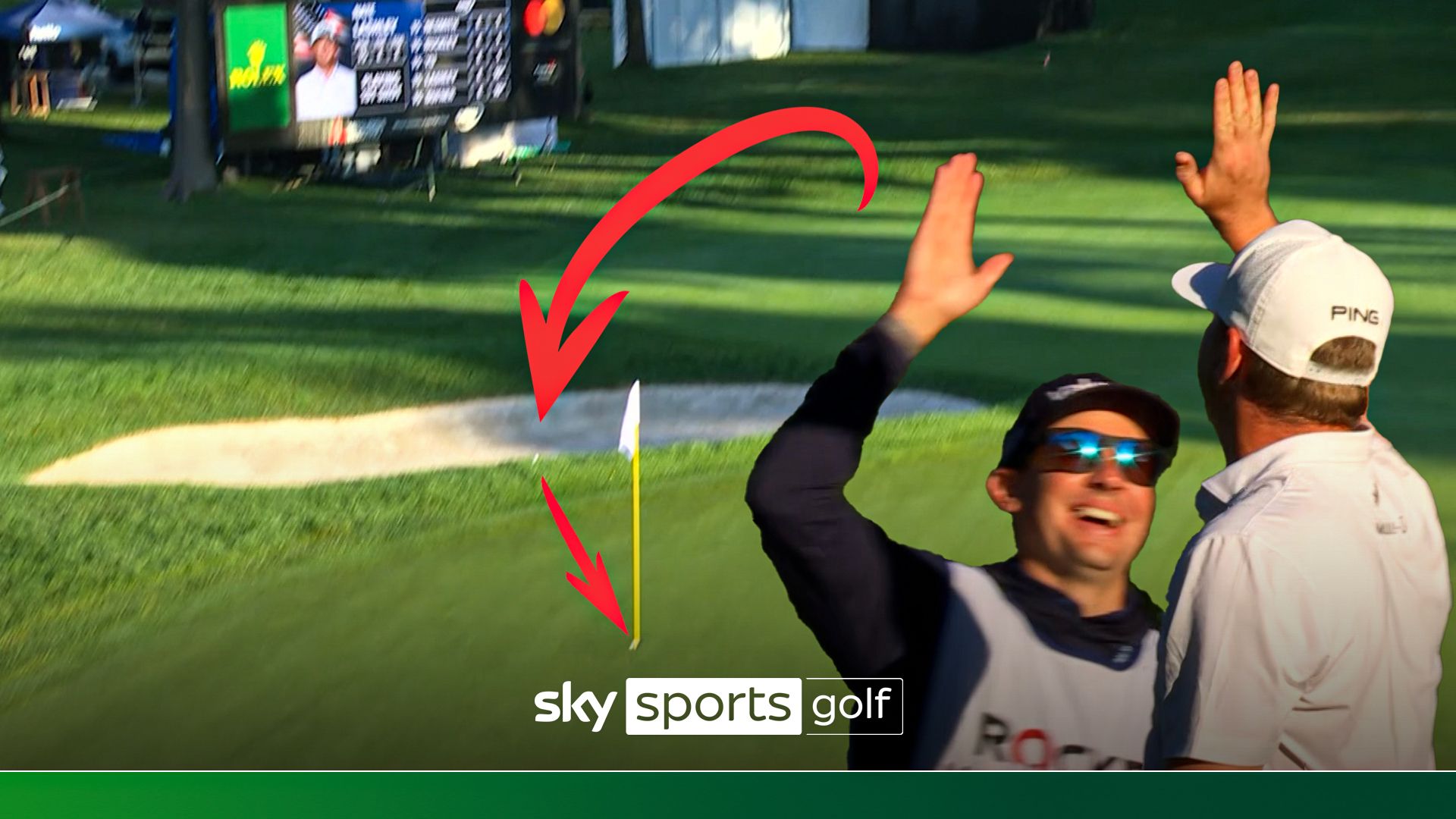 Lashley aces from 217 yards after fortunate bounce!