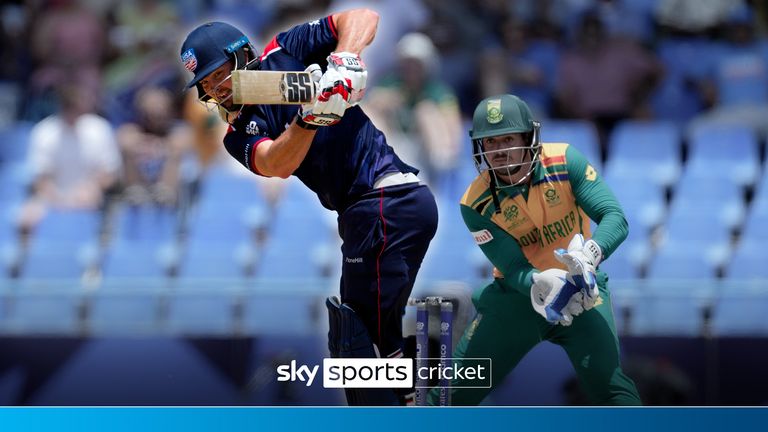 The best moments of Andries Gous' superb 80 off 47 against South Africa in the T20 World Cup