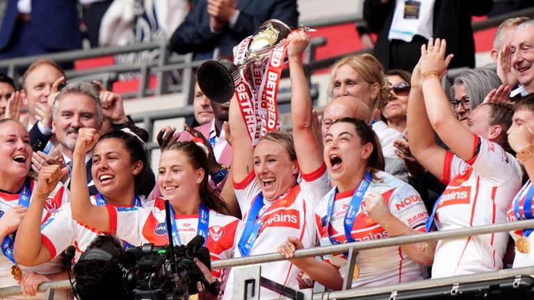 St Helens claimed the Women's Challenge Cup for the fourth year in a row