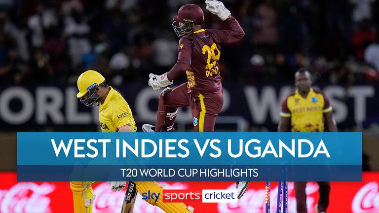 Highlights as West Indies claimed an emphatic victory over Uganda at the T20 World Cup