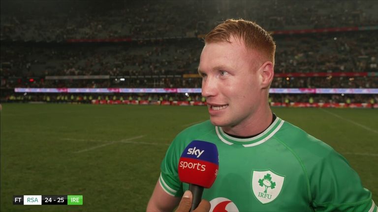 Ciaran Frawley stressed that he and his Irish team would learn a lot from their series in South Africa, but would first be happy with the dramatic victory that the Leinster centre's drop goal gave them on Saturday.