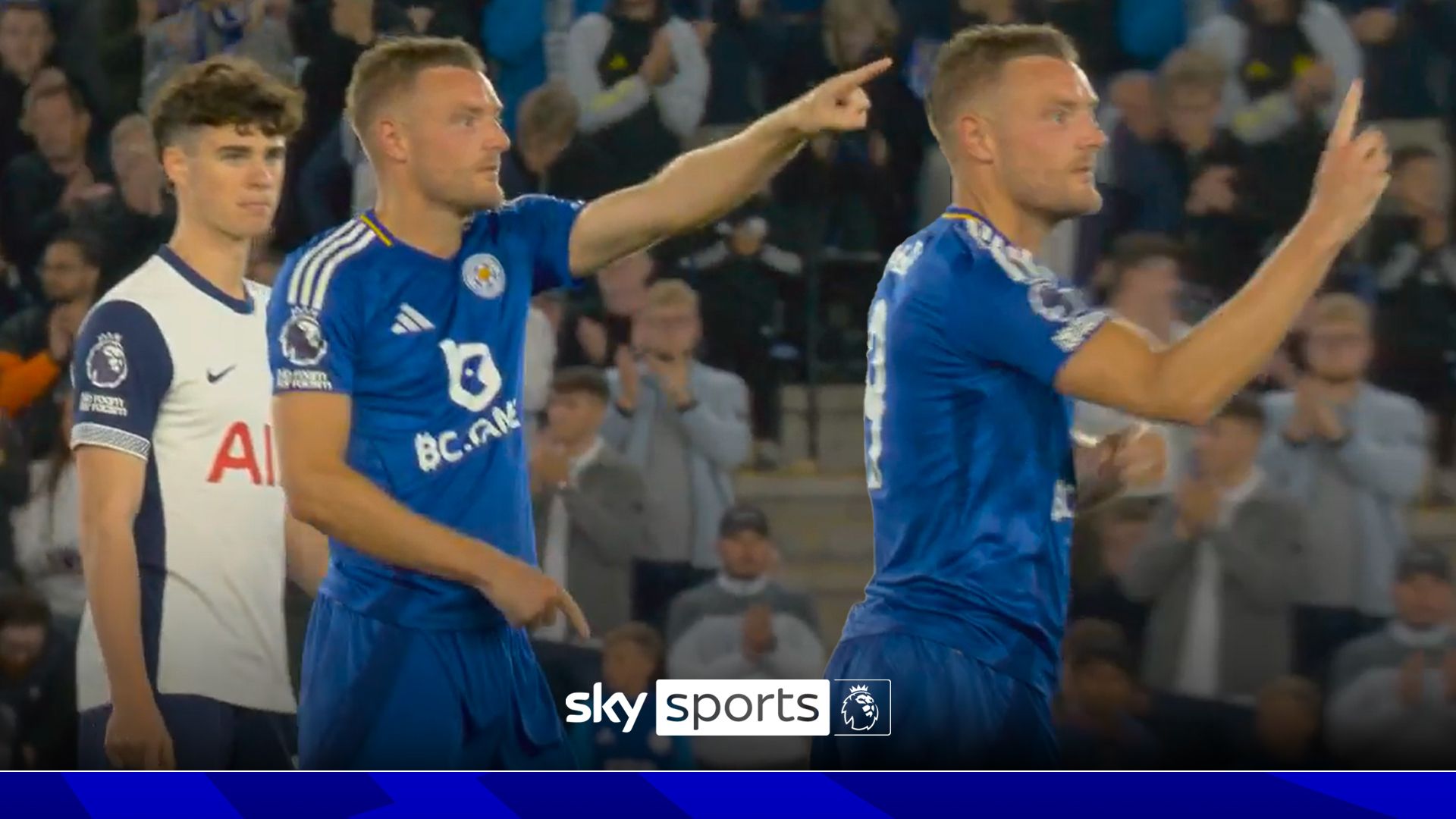 He is back! Vardy's cheeky message to Spurs fans after being subbed off