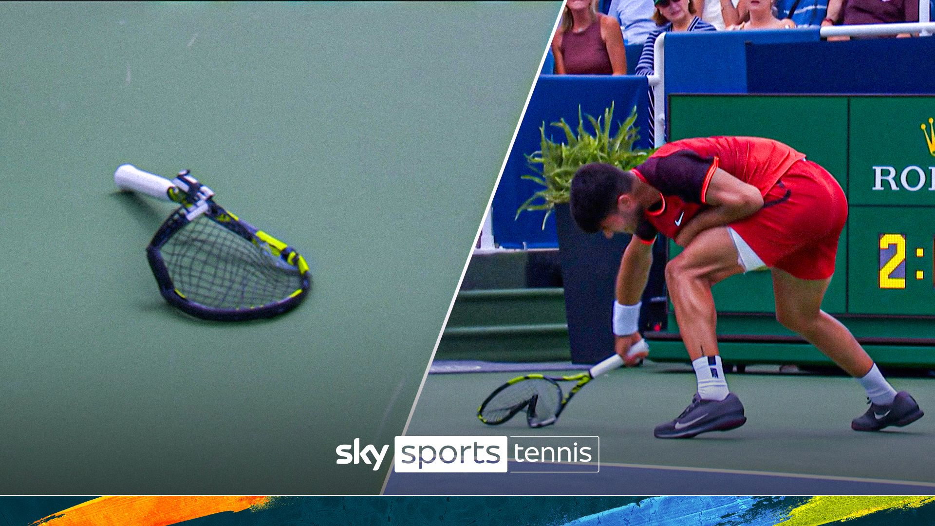 Alcaraz ANNIHILATES racket! | 'He has melted that thing!'